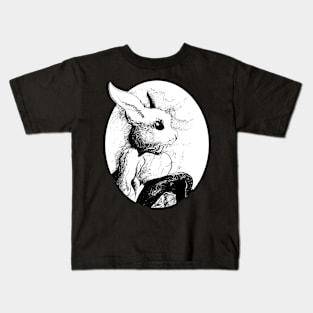 Rabbit prince portrait - vintage fantasy inspired art and designs Kids T-Shirt